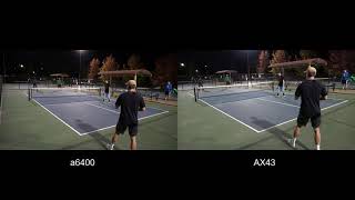 Pickleball camera compare Sony a6400 vs Sony FDRAX43 [upl. by Nosilla768]