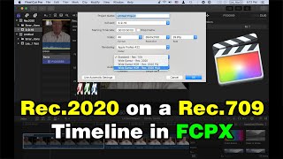 Using Rec2020 HLG on a Rec709 timeline in FCPX [upl. by Jacklyn347]