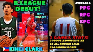 MAGANDA ANG STATS AT LARO NI KAI SOTTO SA 3 GAMES NYA KIHEI CLARK DEBUT [upl. by Legim]