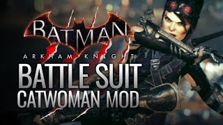 Batman Arkham Knight Black 1990s Catwoman Skin Mod [upl. by Annecorinne]