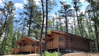 18x24 Montana Log Cabin Walk Through a Meadowlark Single Level [upl. by Aland]