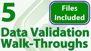 5 Data Validation Tricks  Workbook Included [upl. by Mariken]