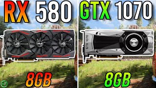 RX 580 8GB vs GTX 1070 8GB  Any Difference [upl. by Adnaval757]