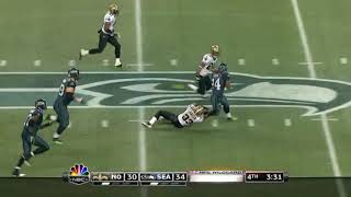 Marshawn Lynch beast mode run vs Saints2010NFL [upl. by Elak539]