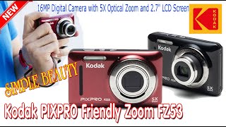 Kodak PIXPRO Friendly Zoom Simple Beauty FZ53BK 16MP Digital Camera  Tell Your Story [upl. by Baxter402]