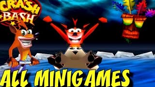 Crash Bash  All Minigames [upl. by Lorsung]