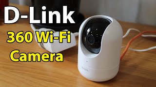 360 WiFi Camera Review  DLink DCS8526LH Surveillance Security [upl. by Carine668]