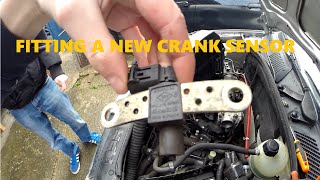 THE CLIO GETS A NEW CRANK SENSOR [upl. by Bibbye]