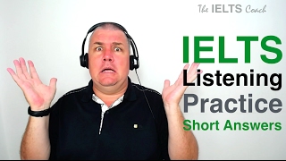 IELTS Listening Practice  Short Answers [upl. by Hcardahs]