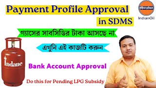 Payment Profile Approval in SDMS  LPG Subsidy Problem how to Solve [upl. by Itsym605]