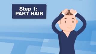 How To Apply  Kirkland 5 Minoxidil Liquid Topical Solution [upl. by Matuag]