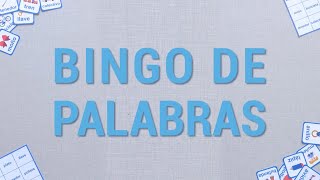 Bingo de Palabras JUGANDO EN CASA [upl. by Adlemy]