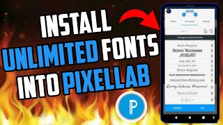 How to Download and Install Unlimited Fonts in Pixellab [upl. by Katharyn]