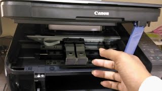 How To ChangeInstall Printer Cartridge in Canon MP287 [upl. by Enahsal]