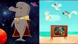 The SpongeBob Movie Sponge Out of Water  Dolphin vs Seagull [upl. by Lemuel580]