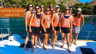 Lagoon 450 Review  Sailing Croatia with 10 Women [upl. by Onaimad]