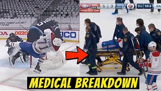 Jake Evans Stretchered Off After DANGEROUS and UNSAFE Hit  Doctor Explains [upl. by Miguel911]