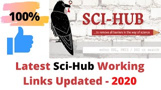 SciHub not Working  Working Links November 2021 [upl. by Jocelin]