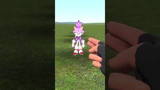 New Super Sonic vs Shin Sonic the Tapes SIZE COMPARISON in Garrys Mod [upl. by Akemhs]