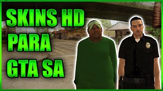 MOD PEATONES HD PARA GTA SAN ANDREAS  PC BAJOS RECURSOS [upl. by Nalym]