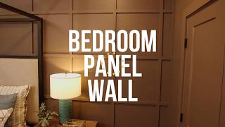 How to Create a Paneled Wall in a Bedroom  DIY Network [upl. by Kilan]