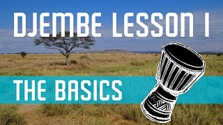 Djembe Lesson 1  Bass and Slap Tone [upl. by Sabu]