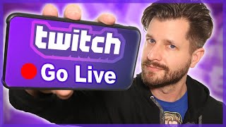 Mobile Stream To Twitch From iPhone amp Android  New Twitch App Update [upl. by Nahtaoj378]