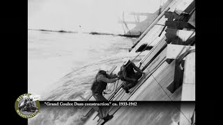 Historic Washington Grand Coulee Dam construction [upl. by Ailes]