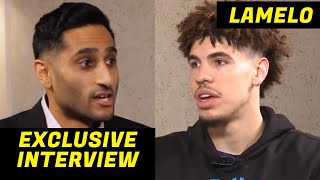 LAMELO “ME amp GELO WERE BORN LEFT HANDED MY DAD CHANGED IT” INTERVIEW WITH SHAMS TALKS ABOUT JBA [upl. by Selrahc]