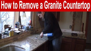 How to Remove a Granite Countertop [upl. by Scuram]