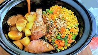 3 Slow Cooker CHICKEN Recipes EASY [upl. by Hoes352]