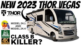 Class B RV Killer 2023 Thor Vegas Mini Class A RV in 4K [upl. by Solley447]