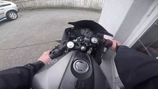 Yamaha yzf r125  Ride from School [upl. by Schonthal711]