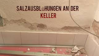 Kellerwand Sanierung nach Salzausblühungen [upl. by Charissa]