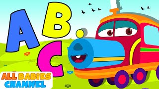 All Babies Channel  ABC Train Song  Nursery Rhymes amp Kids Songs [upl. by Ennad555]