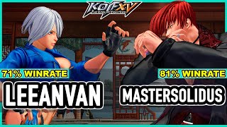 KOF XV ▰ Leeanvan ÁngelWhipIsla vs Mastersolidus IoriYamazakiGoenitz [upl. by Nelyaw884]