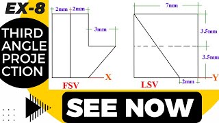 Mastering Third Angle Projection Convert 2D Orthographic to 3D Isometric View Easily [upl. by Ariel]