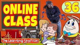 Online Kids Classes 36 ♫ Funky Nursery Rhymes ♫ Online Preschool Class by The Learning Station [upl. by Beacham321]