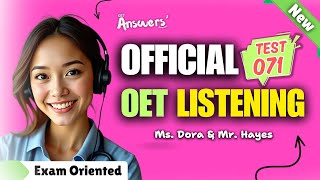 OET Listening Sample for Nurses and Doctors  03122024 oet oetexam oetnursing oetlisteningtest [upl. by Say]