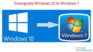 How to downgrade from Windows 10 to Windows 7 [upl. by Lundberg]