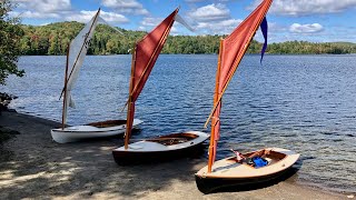 Melonseed Skiff Sailing Magic Lac Masson Quebec [upl. by Ute371]