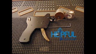 98 How To Pick A Lock With A LockPick Gun Snap Gun [upl. by Bogey]