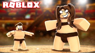 SIAMO DIVENTATI DEI LOTTATORI DI SUMO SU ROBLOX [upl. by Ycnej326]