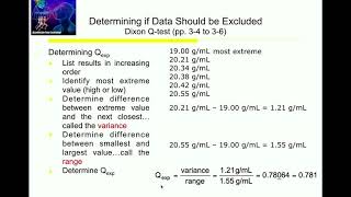 The Dixon Qtest  When to Discard Outliers in Your Data [upl. by Robinet]