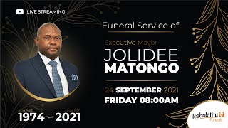 The Funeral Service of Executive Mayor Jolidee Matongo [upl. by Obmar]