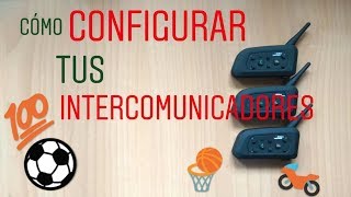 Cómo CONFIGURAR tus INTERCOMUNICADORES C6V y C4V  Pinganillos para Árbitros Motoristas [upl. by Casar886]