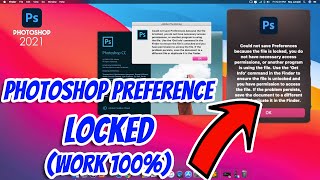 How to Fix Could Not Save Preferences File Locked Photoshop 2021 [upl. by Cynde]