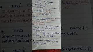 11TH STD BOTANY CHAPTER1 LIVING WORLD II FUNGI CLASSIFICATION FIVE MARK DETAIL SHORT NOTES EXAM [upl. by Rodolph]