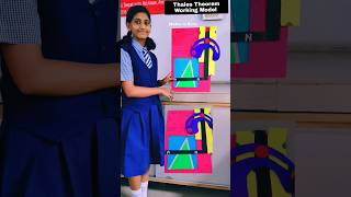 Thales Theorem Class 10  Basic Proportionality Theorem  Maths Working Model shorts youtubeshorts [upl. by Ybhsa]