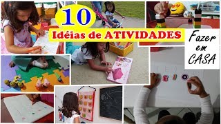 10 DICAS de ATIVIDADES DE 2 A 3 ANOS  Fazer em CASA [upl. by Russian959]